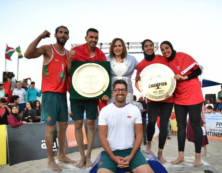 Maroc Hommes et Egypte Dames représentent l&rsquo;Afrique en Beach-volley aux JO Paris 2024