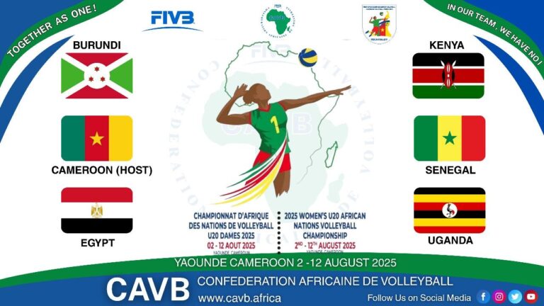 Championnat d’Afrique U20 féminine de Volleyball à Yaoundé
