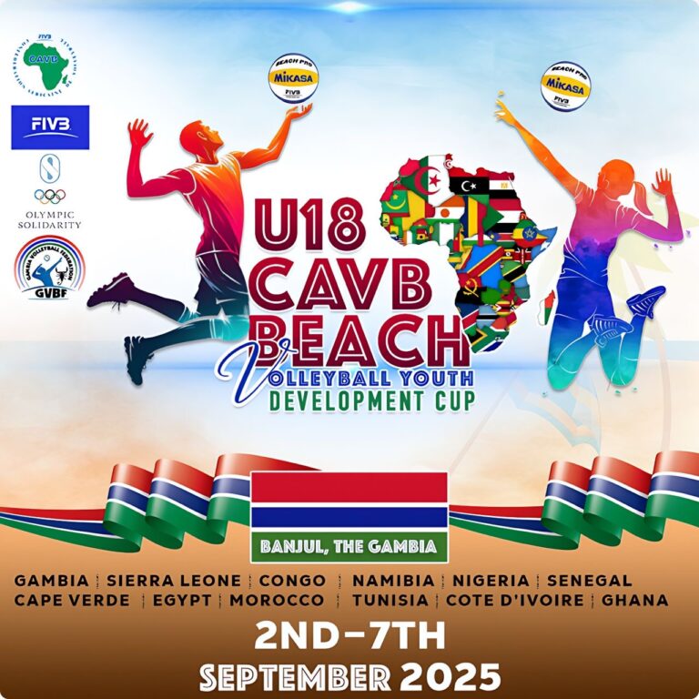 Première coupe de développement U18 de Beachvolley en septembre 2025 en Gambie
