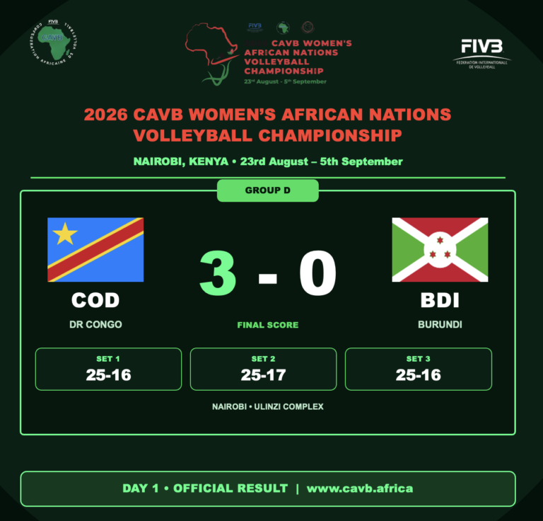NAIROBI 2026 : LA RD CONGO RÉUSSIT SON ENTRÉE EN DOMINANT LE BURUNDI 3-0