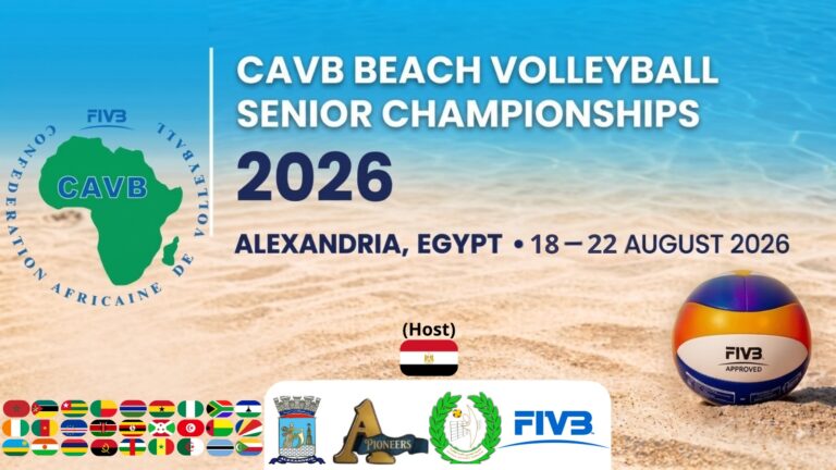 Championnat d’Afrique de beach-volley : les 16es de finale hommes et dames au programme ce vendredi 21 août 2026 à Alexandrie